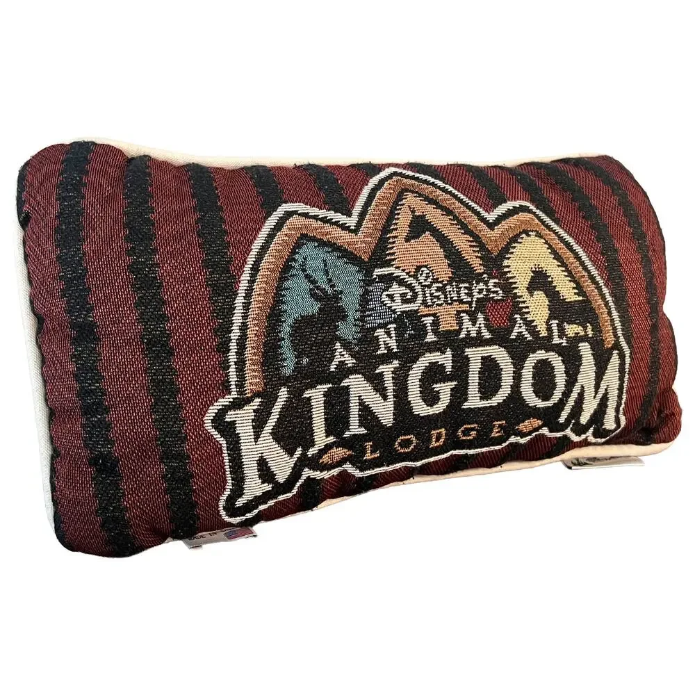 RARE! Animal Kingdom Lodge Decorative Pillow, Made in USA, Disney World, VINTAGE